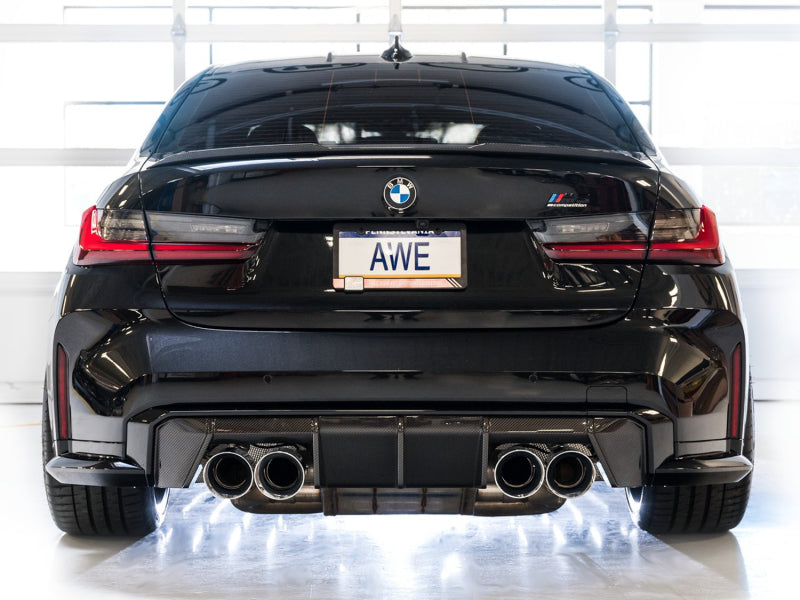 CS Motoring - AWE SwitchPath Catback Exhaust for BMW G8X M3/M4 for aftermarket Euro competition G80 G82 G22 turbo S58 racing engine with aggressive sound