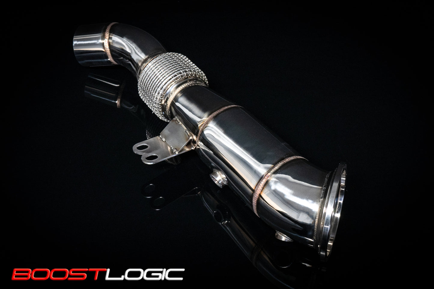 CS Motoring - Boost Logic MKV Supra Stainless Steel Downpipe for aftermarket 2024 B58 turbo spool loud sound