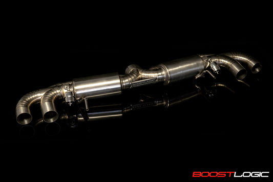 CS Motoring - Boost Logic R35 Titanium Exhaust Valved Section Upgrade aftermarket turbo vr38 spool loud sound