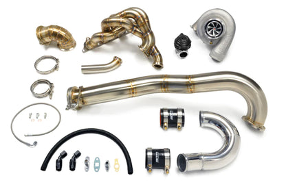 STM Mitsubishi Evo 7/8/9 Forward-Facing 6870 V-Band Turbo Kit for aftermarket built engine 4g63 boosted awd e85 