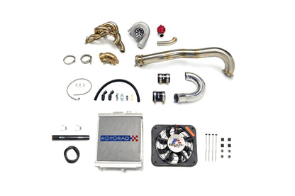 STM Mitsubishi Evo 7/8/9 Forward-Facing 6870 V-Band Turbo Kit for aftermarket built engine 4g63 boosted awd e85 