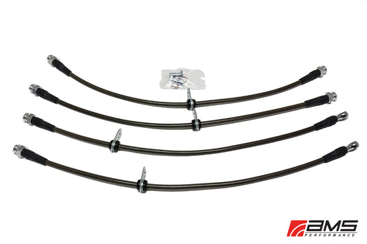 AMS MITSUBISHI LANCER EVOLUTION X STAINLESS STEEL BRAKE LINES