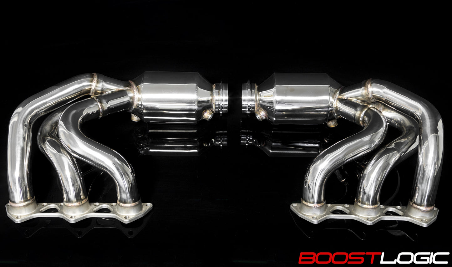 CS Motoring - Boost Logic Porsche 991 GT3 High Flow Long Tube Headers for aftermarket turbo spool supercar exhaust