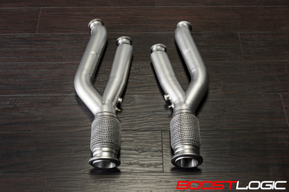 CS Motoring - Boost Logic Lamborghini Aventador Downpipes for aftermarket loud exotic car sound and horsepower v12