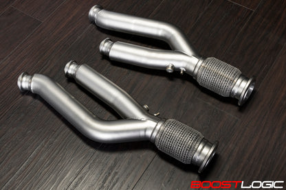 CS Motoring - Boost Logic Lamborghini Aventador Downpipes for aftermarket loud exotic car sound and horsepower v12