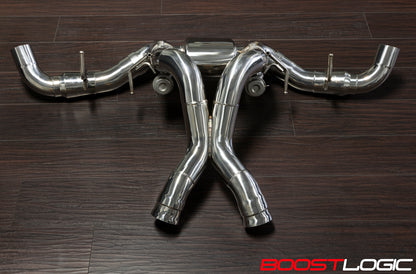 CS Motoring - Boost Logic McLaren 570S Stainless Exhaust for aftermarket exotic sports loud spool turbo engine