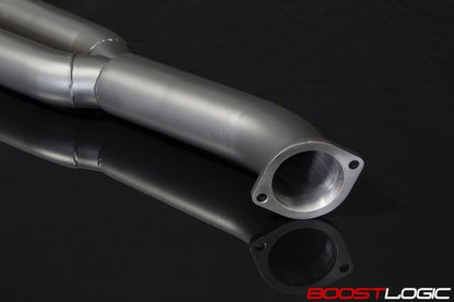 CS Motoring - Boost Logic Midpipe (Y-Pipe) Nissan R35 GTR 09+ (Coated) for aftermarket horsepower loud exhaust spool sound on vr38