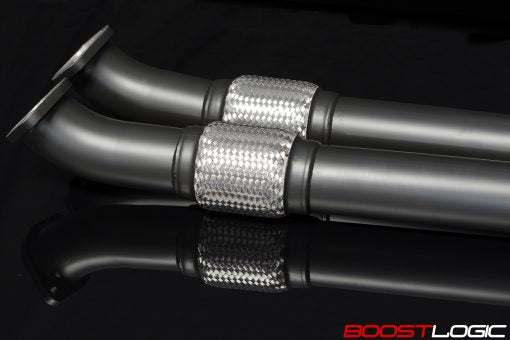 CS Motoring - Boost Logic Midpipe (Y-Pipe) Nissan R35 GTR 09+ (Coated) for aftermarket horsepower loud exhaust spool sound on vr38