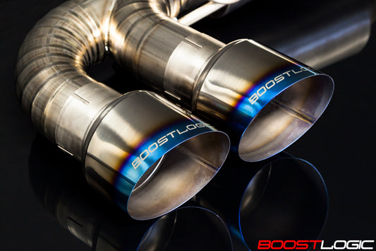 CS Motoring - Boost Logic R35 4″ Titanium Exhaust Nissan R35 GTR 09+ for aftermarket turbo vr38 racing engine loud sound