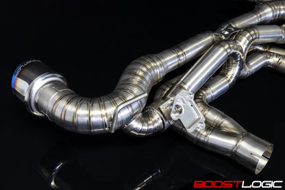 CS Motoring - Boost Logic MKV Toyota Supra Titanium Exhaust for aftermarket loud b58 track tuning turbo