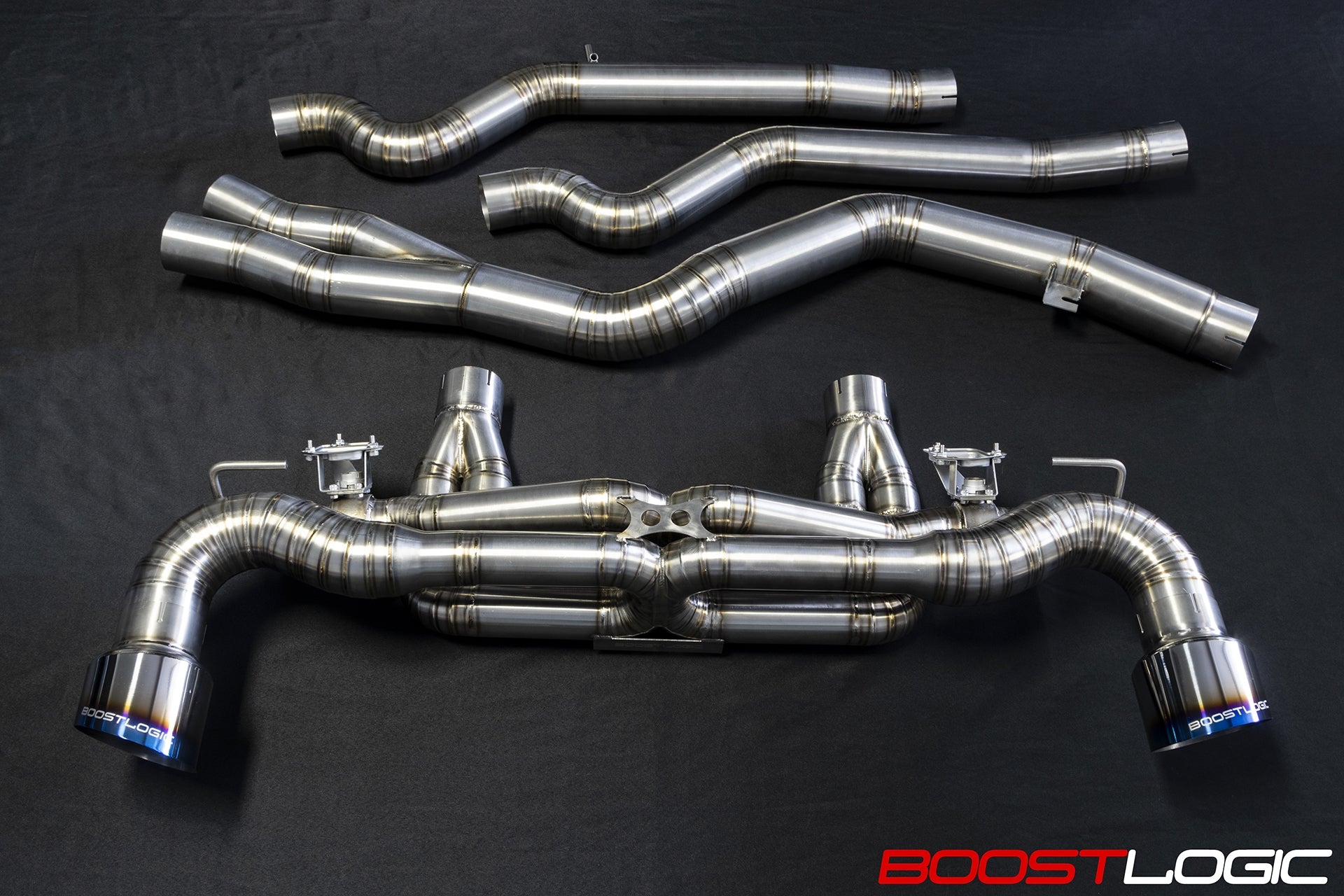 CS Motoring - Boost Logic MKV Toyota Supra Titanium Exhaust for aftermarket loud b58 track tuning turbo