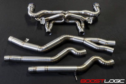 CS Motoring - Boost Logic MKV Toyota Supra Titanium Exhaust for aftermarket loud b58 track tuning turbo