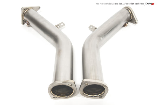 CS Motoring - AMS Performance Q50/Q60 VR30DDTT Lower Downpipes for aftermarket turbo VR30 VR30DETT turbo engine