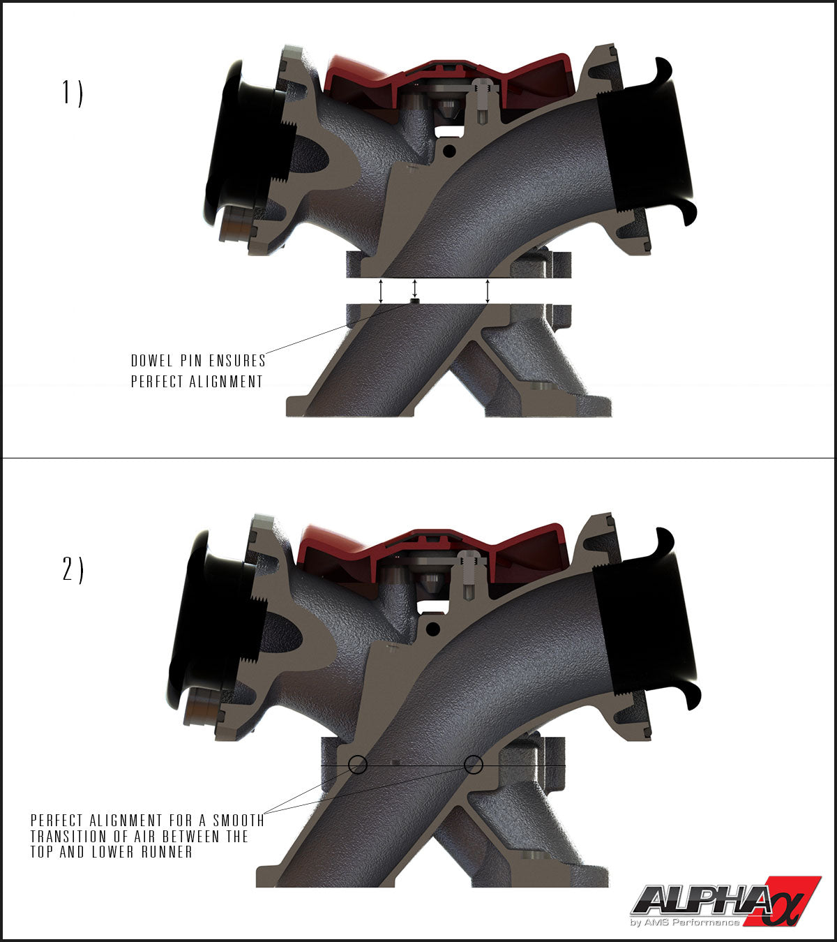 AMS PERFORMANCE 18 INJECTOR R35 GT-R CARBON FIBER INTAKE MANIFOLD