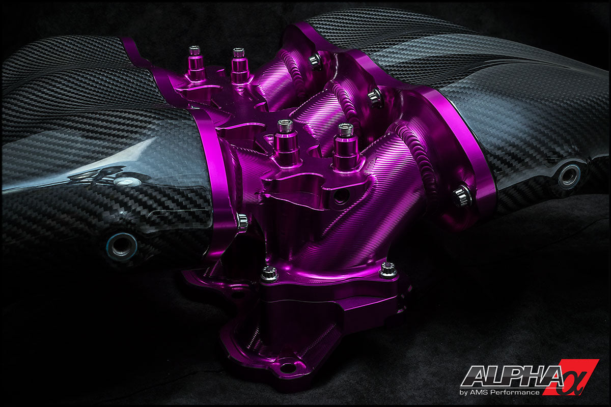 CS Motoring - AMS PERFORMANCE R35 GT-R CARBON FIBER INTAKE MANIFOLD for aftermarket VR38 R35 E85 engines