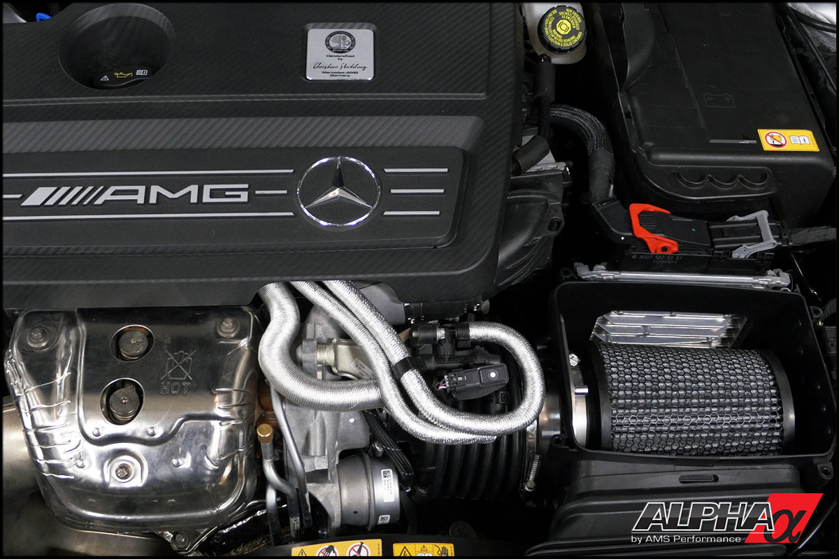 CS Motoring - AMS PERFORMANCE MERCEDES-BENZ AMG M133 CARBON FIBER PERFORMANCE INTAKE SYSTEM CLA45 aftermarket boosted and turbocharged engines