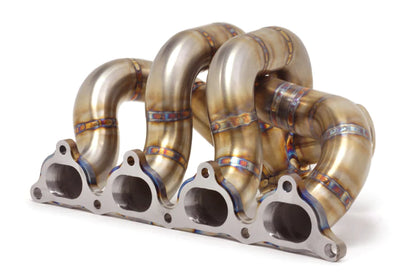 STM Mitsubishi Evo 4-9 Forward-Facing V-Band Turbo Exhaust Manifold - CS Motoring - for aftermarket turbo garrett boost built jdm 4g63