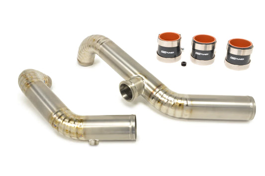 STM Evo 7/8/9 4G63 Titanium 2.5in Upper Intercooler Pipe Kit - for aftermarket cooling  FMIC UICP mitsubishi jdm - CS Motoring