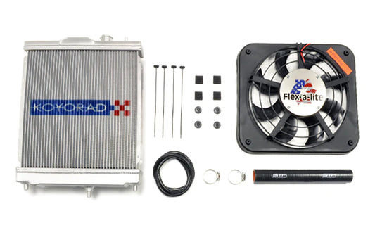 STM Small Radiator Kit for Mitsubishi Evo 7/8/9 for aftermarket cooling on 4G63 built racing engine