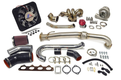 STM Mitsubishi Evo 7/8/9 4G63 Standard Placement T3 Turbo Kit for aftermarket drag roll street racing boost - CS Motoring