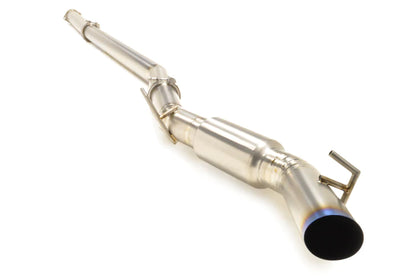 STM Evo 7/8/9 Titanium V-Band 3.5in Exhaust for FF 6870 Turbo Kit for aftermarket turbo kit spool loud sound - CS Motoring