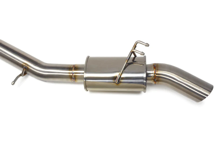 CS Motoring - STM Mitsubishi Evo X 4B11 Stainless Cat-Back Single Exit Exhaust for aftermarket evolution power flow sound loud