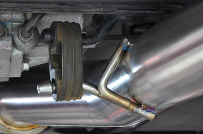 CS Motoring - STM Mitsubishi Evo X 4B11 Stainless Cat-Back Single Exit Exhaust for aftermarket evolution power flow sound loud