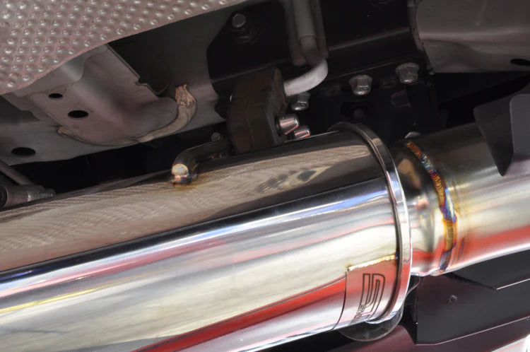 CS Motoring - STM Mitsubishi Evo X 4B11 Stainless Cat-Back Single Exit Exhaust for aftermarket evolution power flow sound loud