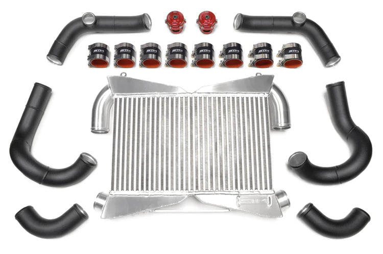 CS Motoring - STM Nissan R35 GTR Street Intercooler Kit for aftermarket boost cooling fmic race vr38 wrinkle black piping