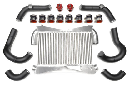 CS Motoring - STM Nissan R35 GTR Street Intercooler Kit for aftermarket boost cooling fmic race vr38 wrinkle black piping