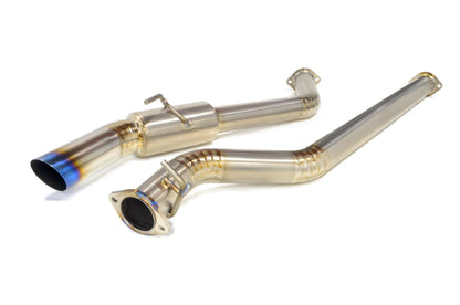 CS Motoring - STM Titanium Single Exit Cat-Back Exhaust for 2022+ Subaru WRX for aftermarket horsepower loud jdm awd burnt