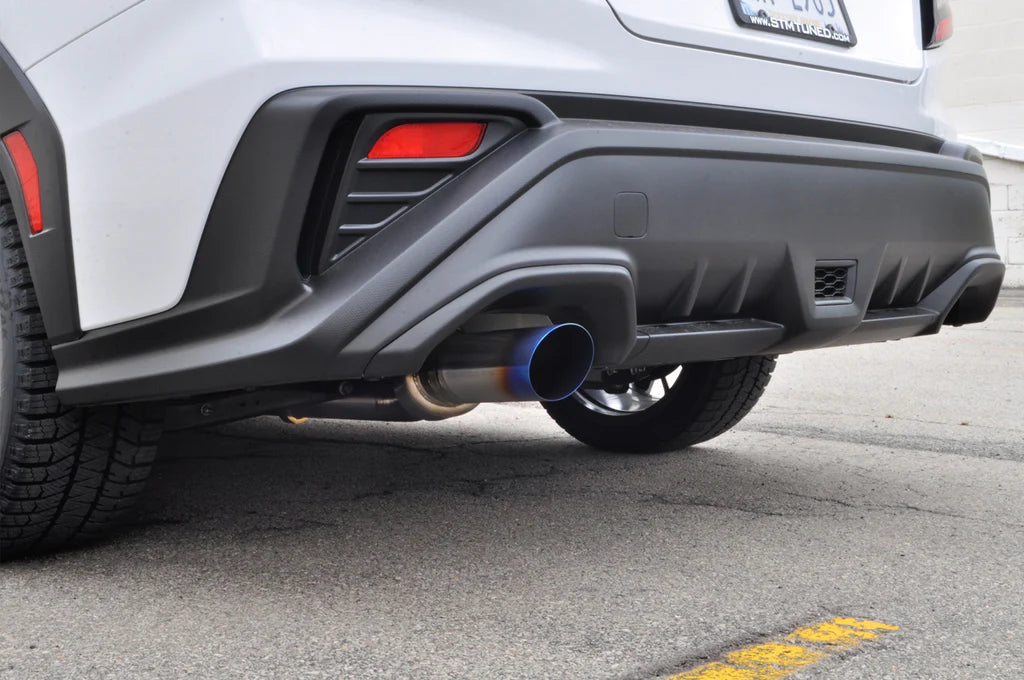 CS Motoring - STM Titanium Single Exit Cat-Back Exhaust for 2022+ Subaru WRX for aftermarket horsepower loud jdm awd