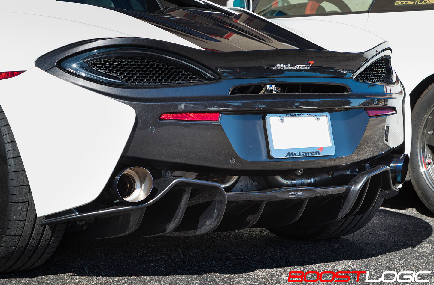 CS Motoring - Boost Logic 570S Titanium Exhaust mclaren supercar loud flames for aftermarket fast racing cars